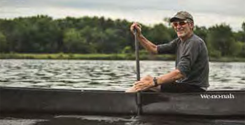 Mike C. paddling.